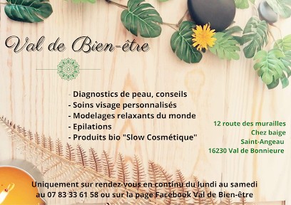 Institut de beauté Val de bien-être Saint Angeau, Institut de Beauté à Val-de-Bonnieure