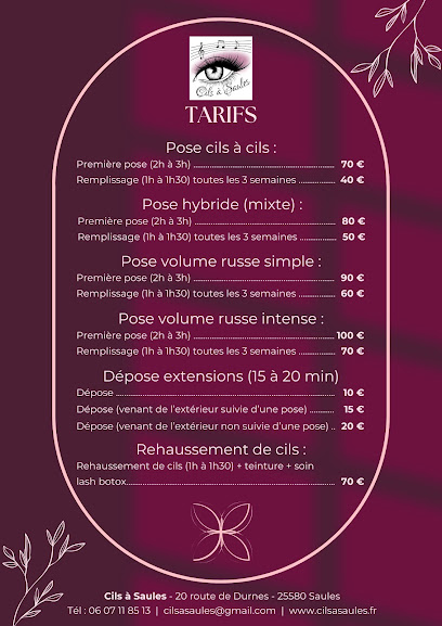 Cils À Saules, Institut De Beauté à Saules