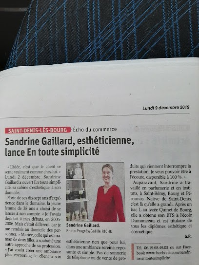 Institut De Beauté En Toute Simplicité, Institut de Beauté à Saint-Denis-lès-Bourg