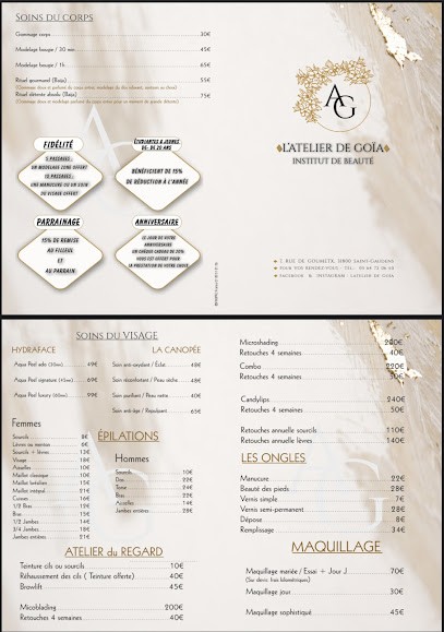 L'ATELIER DE GOÏA, Institut de Beauté à Saint-Gaudens
