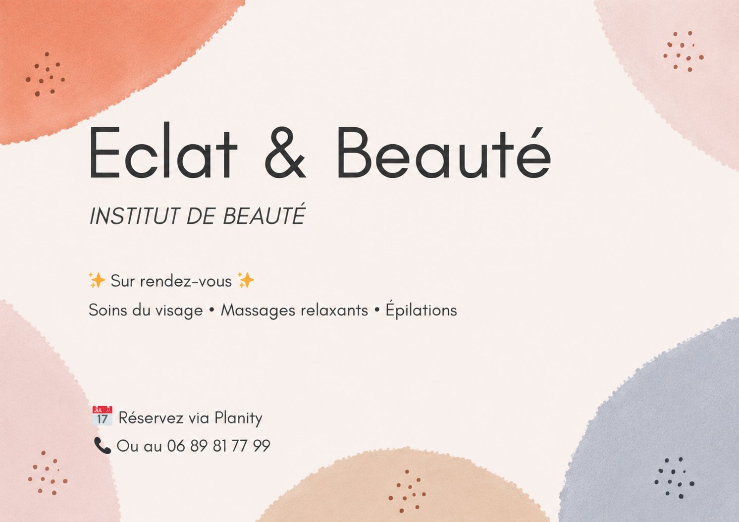 Éclat Et Beauté Institut De Beauté à la Jarne