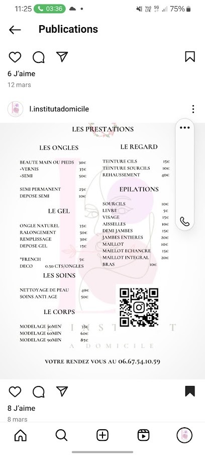 L'institut à Domicile, Institut de Beauté à Saint-Félix-de-Lodez