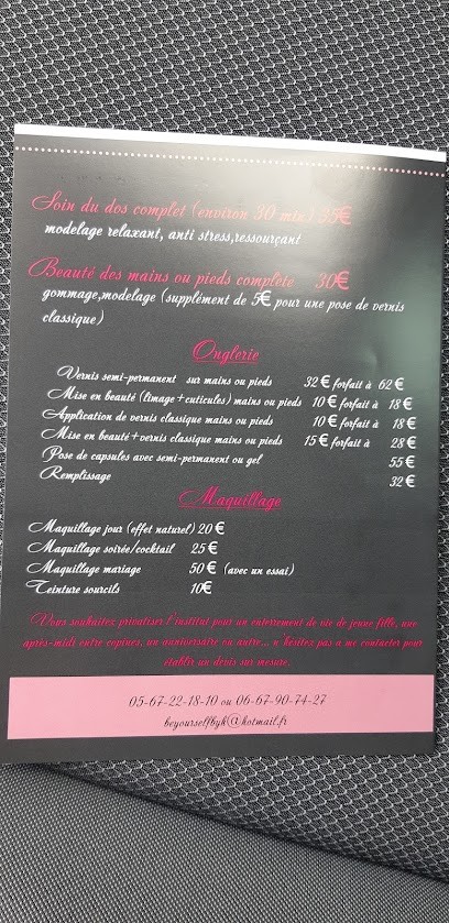 Be Yourself Institut De Beauté, Institut de Beauté à Miremont