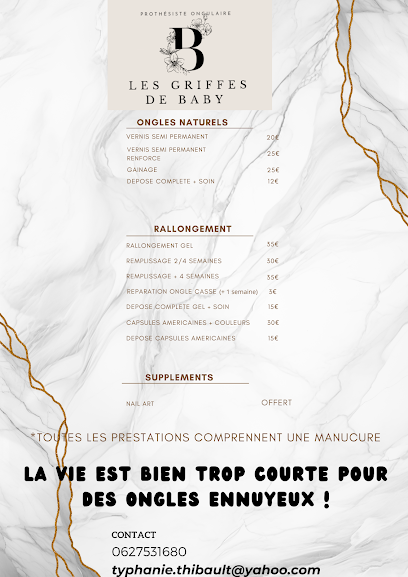 Les Griffes De Baby (Prothésiste Ongulaire) Institut De Beauté à Sainte-Tulle