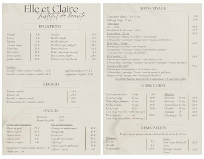 Elle Et Claire, Institut De Beauté à Ferrières-Haut-Clocher