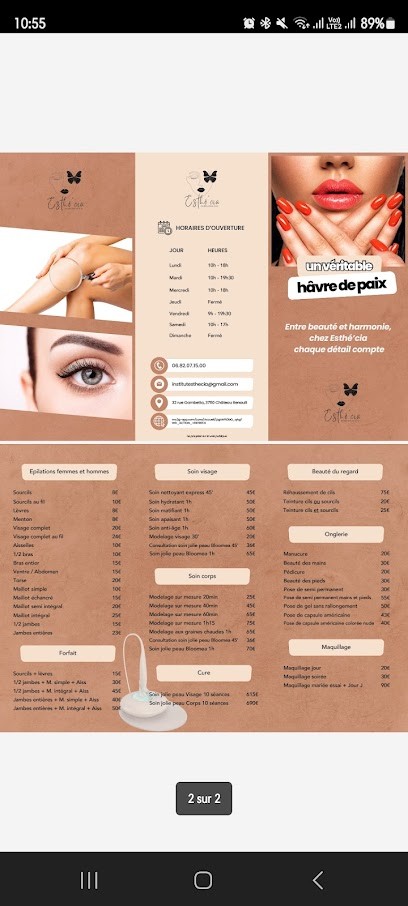 Institut De Beauté Esthé'cia, Institut de Beauté à Château-Renault