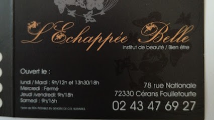 L Echappee Belle, Institut de Beauté à Cérans-Foulletourte