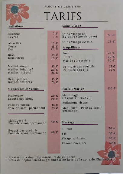 Fleurs de Cerisiers, Esthéticienne à Beynes
